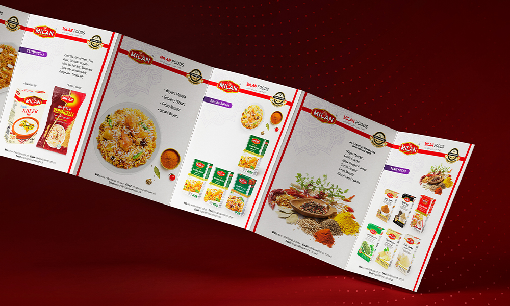 Milan brochure design by Comart Studios